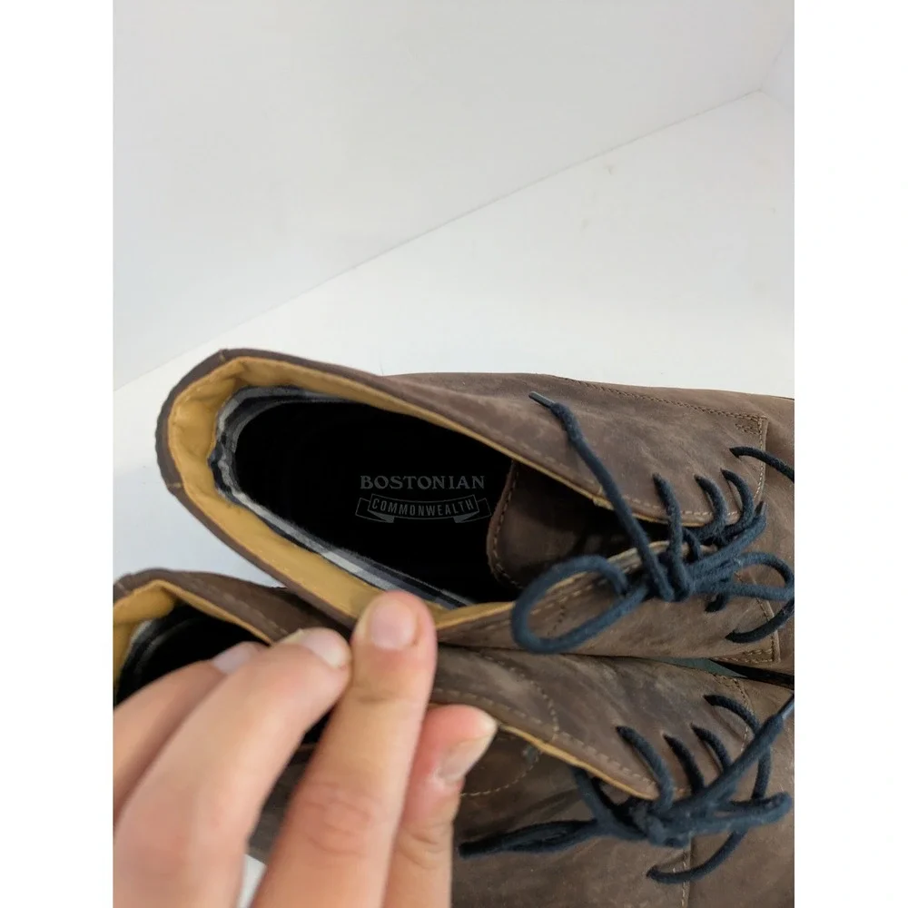 Bostonian Commonwealth Mens Brown Suede Cap Toe Chukka Boots Size 12 M 261399127